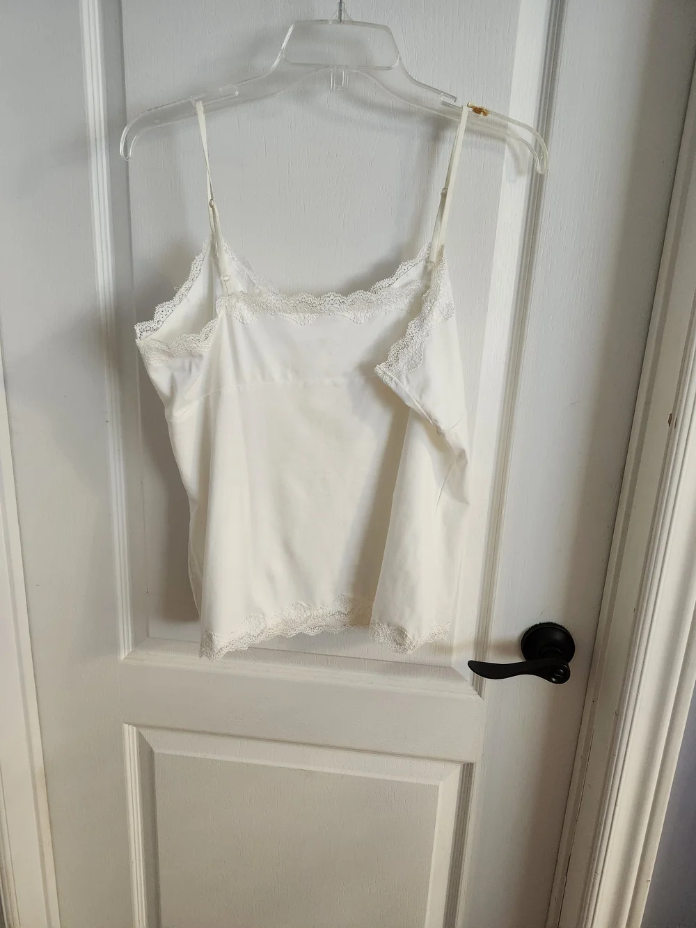 New Cream Lace-Trim Cami Top - Picture 2 of 7